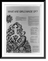 What are girls made of?.print by Gail Ashby. Classic, Historic Print