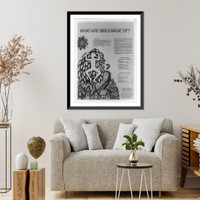 What are girls made of?.print by Gail Ashby. Classic, Historic Print