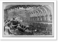 Ohio. opening of the presidential campaign. the National Democratic Convention in session in Music Hall, Cincinnati.from sketches by Jos. B. Beale, Antique Wall Art