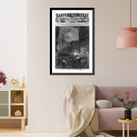 The Great strike. the Sixth Maryland Regiment fighting its way through Baltimore.from a photograph by D. Bendann, Historic Print