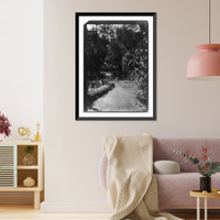 Historic Framed Print, Modjeska's ranch garden,  17-7/8" x 21-7/8"