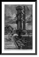 Tower of submarine base.Cuming '38, Vintage Print