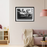 Historic Framed Print, [J&auml;gerhof Rominten. Exterior view with courtyard],  17-7/8" x 21-7/8"