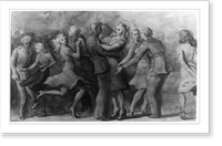 Soldiers dancing, 99 Park Avenue, New York Classic, Historic Print