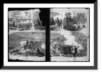 Historic Framed Print, The Battle of Antietam, fought September 17, 1862,  17-7/8" x 21-7/8"