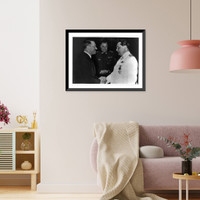 Historic Framed Print, Am 12. Januar feierte Generalfeldmarschall G&ouml;ring seinen 47. Geburtstag ...,  17-7/8" x 21-7/8"