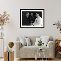 Historic Framed Print, Am 12. Januar feierte Generalfeldmarschall G&ouml;ring seinen 47. Geburtstag ...,  17-7/8" x 21-7/8"
