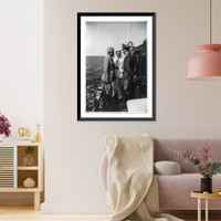 Historic Framed Print, Motorbootfahrt mit der Carin II" zum Darss.Robert.",  17-7/8" x 21-7/8"