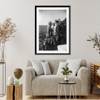 Historic Framed Print, Motorbootfahrt mit der Carin II" zum Darss.Robert.",  17-7/8" x 21-7/8"