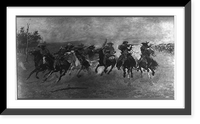 A dash for timber.Frederic Remington, 1889. Classic, Vintage Poster