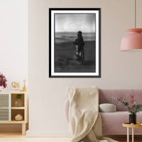 Historic Framed Print, On the beach. Chinook,  17-7/8" x 21-7/8"