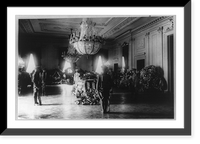 Historic Framed Print, Where the President's body rests in the White House,  17-7/8" x 21-7/8"