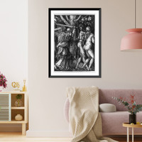 Historic Framed Print, [Small Passion. The expulsion from Paradise].AD.,  17-7/8" x 21-7/8"