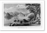 Simoda from Vandalia Bluff.from nature by Heine ; lith. of Sarony & Co., New York, Vintage Print