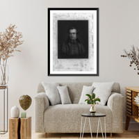 Historic Framed Print, Victor Hugo.engraved by J. Sartain ; the original by Maurir.,  17-7/8" x 21-7/8"