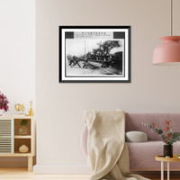 The Japanese soldiers disposed electricity-nets outside the city, Vintage Wall Art