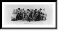 Historic Framed Print, [Proof for bank note vignette showing five men making boots].Rawdon, Wright, Hatch and Edson, New York.,  17-7/8" x 21-7/8"