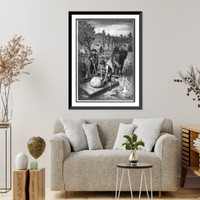 The First trees planted on Boston Common were set out between 1722 and 1729 lining Tremont Street as far as West Street, Antique Wall Art