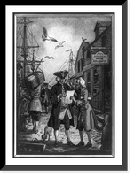 The First insurance office in Boston. opened in 1724 by Joseph Marion, Historic Print
