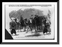 Egypt. opening of the Suez Canal. the Empress Eugenie as she appeared at Ismailia, seated on a camel, Vintage Wall Art