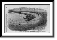 General view of the isthmus of Suez from the road Tead, Vintage Print