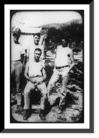 Four Marines posing for photo, Nicaragua Classic, Vintage Wall Art