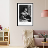 Historic Framed Print, Madame Roland.G. Staal, del. ; Ferd. Delannoy, sc.,  17-7/8" x 21-7/8"