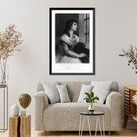 Historic Framed Print, Madame Roland.G. Staal, del. ; Ferd. Delannoy, sc.,  17-7/8" x 21-7/8"