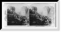 Historic Framed Print, Armed monks gathering wood for the Meteora monasteries during the Turkish invasion,  17-7/8" x 21-7/8"