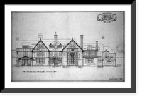 Ishpiming, William S. Corby house (Chevy Chase, Maryland). Exterior. Elevation facing south.Arthur B. Heaton, architect, Antique Wall Art