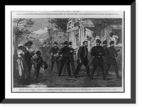 The Civil War in America. drumming out a soldier of the Federal Army through the streets of Washington.from a sketch by our special artist, Vintage Poster