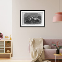 The Iron-coated French frigate La Gloire.Smythh. Classic, Vintage Wall Art