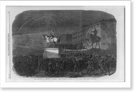 The Presidential campaign in America. Great M'Clellan meeting in Union Square, New York, Antique Print