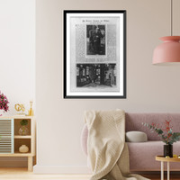 Mr. Henry James in the garden of his home at Rye ; The library at Lamb House, Mr. James's English home, Historic Print