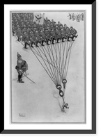 Nach Paris! First lessons in the goose-step.by W. Heath Robinson. Classic, Vintage Wall Art