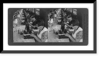 Stitching of tops of collars after turning, Troy, N.Y, Historic Reproduction