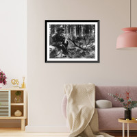 Hermann Goering sitting with rifle beside fallen deer, Antique Poster