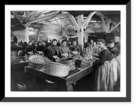 Historic Framed Print, [Women canning oysters],  17-7/8" x 21-7/8"