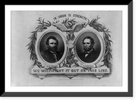 In union is strength. We will fight it out on this line Classic, Antique Wall Art