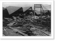Historic Framed Print, [Ruins of Fuji cotton spinning works, probably in Tokyo or Yokohama, after earthquake in Japan Sept. 1, 1923],  17-7/8" x 21-7/8"