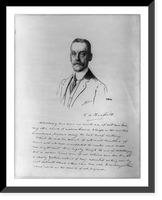 Historic Framed Print, [Robert Abbott Hadfield, head-and-shoulders portrait, facing front].R. Kastor.,  17-7/8" x 21-7/8"