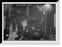 Historic Framed Print, Crowd entering Polo Grounds gates for Game 1 of 1913 World Series (baseball),  17-7/8" x 21-7/8"