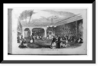 Historic Framed Print, [Wood engr. showing exterior and interior of Mathew Brady's photographic gallery on Broadway: Brady's New Daguerrotype Salon". Crowded lavish waiting room - June 11, 1853,  p. 384]",  17-7/8" x 21-7/8"