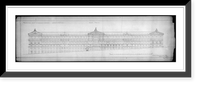 Historic Framed Print, [Library of Congress (New Congress Library"),  Washington,  D.C. West front elevation]",  17-7/8" x 21-7/8"