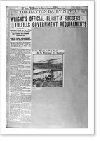 28 pages of clippings from various U.S. and French newspapers concerning aviation activites of Wright Brothers between 1903 and 1909 - 27, Vintage Poster