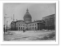 Historic Framed Print, Old court house, St. Louis, Mo.,  17-7/8" x 21-7/8"