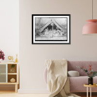 5 U.S. military academy cadets at the Columbian Exposition grounds, Chicago, Ill., in a tent Classic, Antique Wall Art