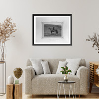 Historic Framed Print, [The bay Arabian horse named Kessaf].Constantinople, Abdullah Fr&egrave;res.,  17-7/8" x 21-7/8"
