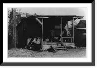 2 African Americans on porch of shack in North Carolina, Antique Poster