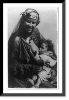 Historic Framed Print, Maternit&eacute; Arabe (Hte Egypte).Reiser ; S.I.P.,  17-7/8" x 21-7/8"